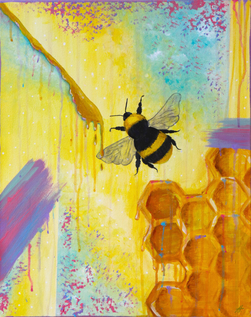 Andrea Houšková - abstraktní malba - Jako med I