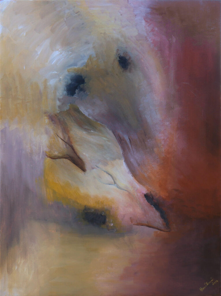 Andrea Houšková - abstraktní malba - Hnědá